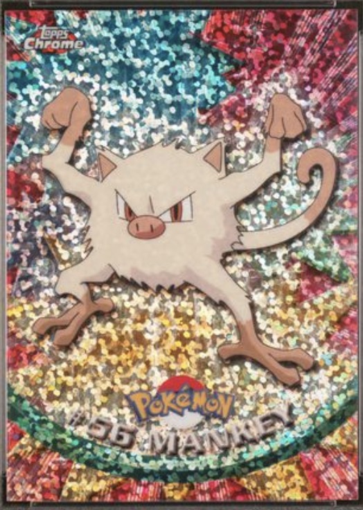 Mankey Sparkle — pokemon-2000-topps-chrome #56