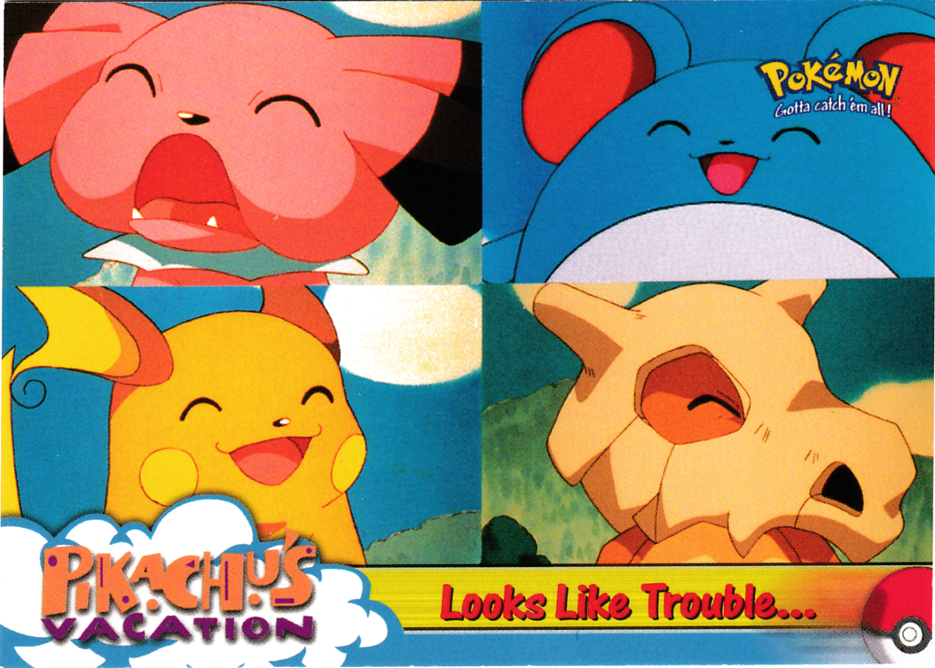 Looks Like Trouble Corrected — pokemon-1999-topps-movie #44